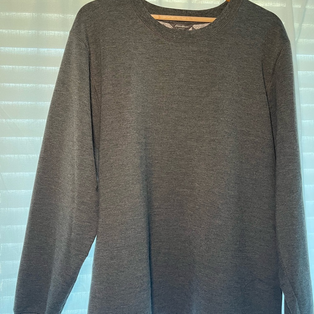 Eddie Bauer Dark Gray Crew Neck Sweatshirt
